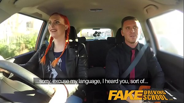 Fake Driving_Examiner sprays cum all over_learners hairy pussy