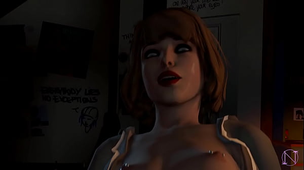 Max Caulfield having her ass filled by Chloe&acute;s big massive cock in her room (Niisath) 