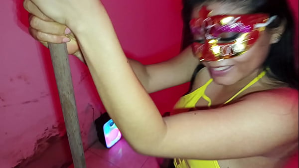 Latina works at_a VIP nightclub_and ends_up having intense standing sex_with a gringo visitor