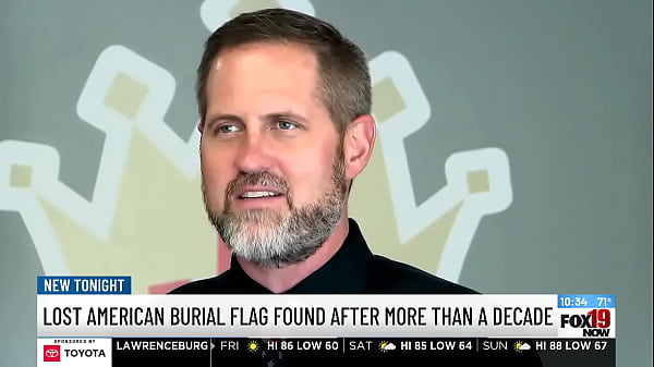 My actual step dad found his burial flag 