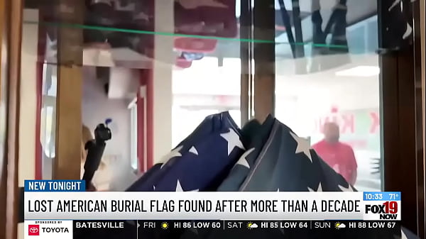 My actual step dad found his burial flag 