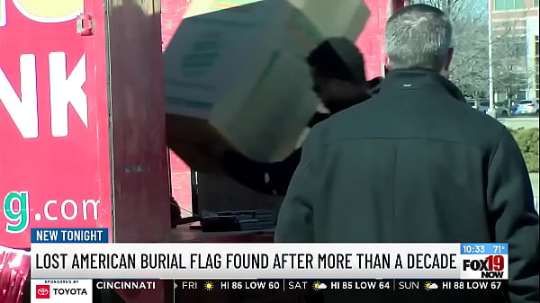 My actual step dad found his burial flag 