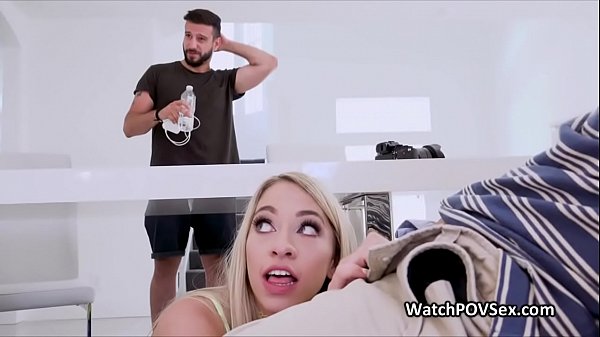 Fucking hotblonde_behind buddies back