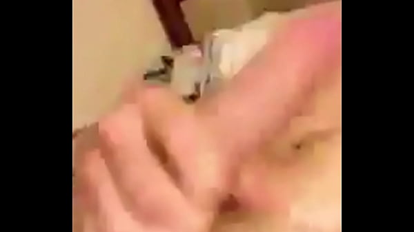 hot guy strokes cock 