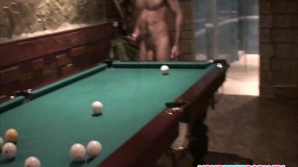 Sexy Brunette is back for Pool Table Fuck 