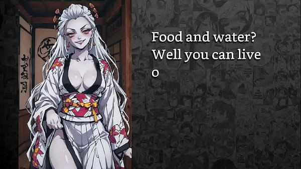 Daki from demon slayer makes you her pet and whores you out to men who fuck you senseless 