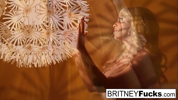 Sexy blonde ina retro tease and solo