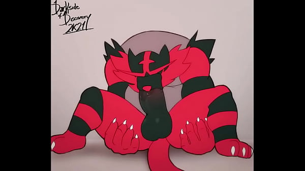 Incineroar chupando su propio pene 