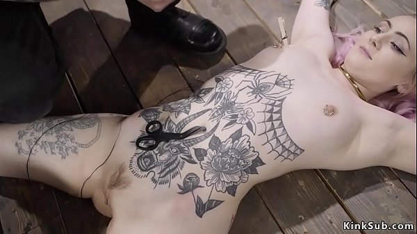 Alt pale slave_ass whipped in dungeon