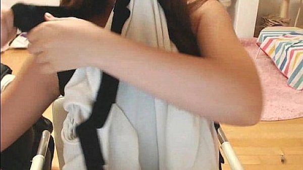 Pretty korean girl recording on camera 3 