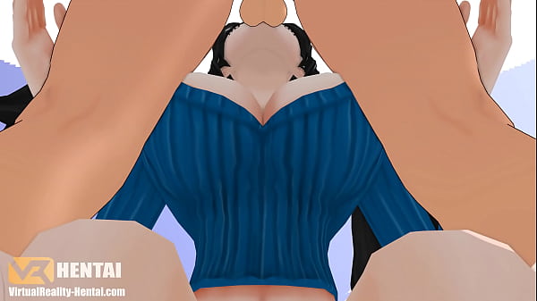 One piece nico_robin sucking Dick 3D
