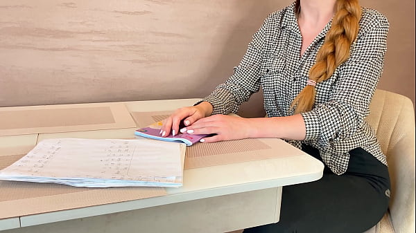 Teacher Fucked His Stupid Student - Cock Riding - Huge Ass - Big Tits - Tight Pussy - Loud Moans thumbnail