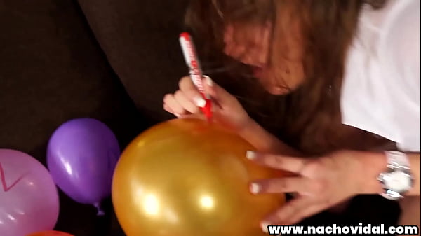 Play MP4 - At Nacho Vidal's house&comma; a group of gorgeous&comma; young party planners -- Bianca Resa &comma; Carolina Abril&comma; Ivanka&comma; Laura Peralta&comma; Pamela Sanchez and Zenda -- inflate a roomful of balloons for a festive celebration