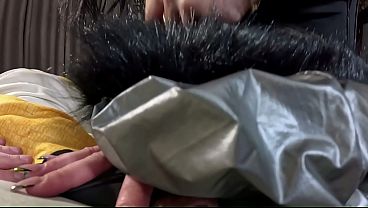 Leather fetish overload &ndash; 4 cumshots on my pants & puffy downjacket 