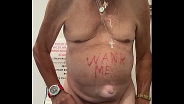 Completely naked in public loo