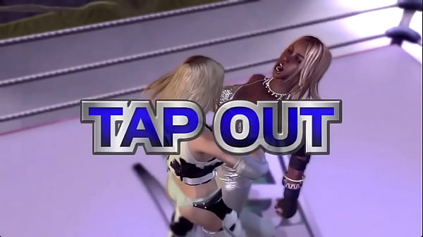 Dixie Clemets bearhugs Aisha (Rumble Roses XX)