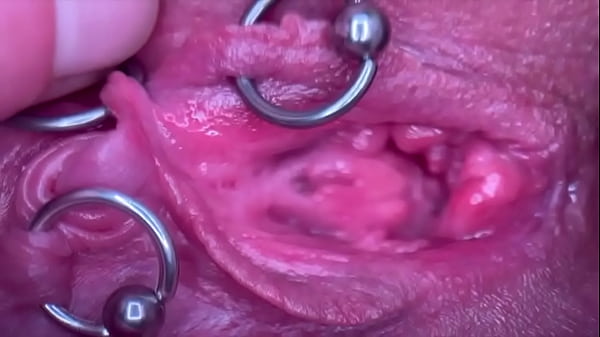 Extreme close up pee and my pierced pussy and clit compilation 4 videos 