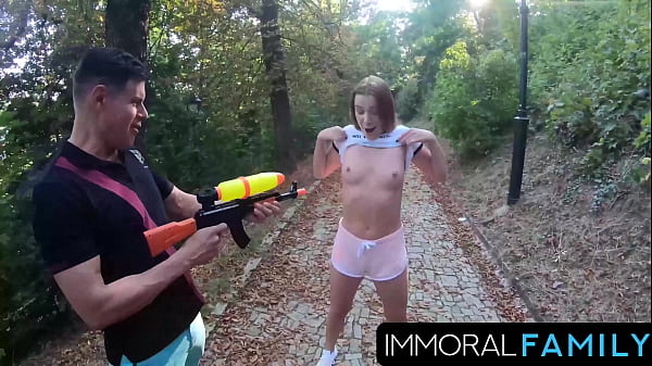 Easter spray trick leads to alexis' pussy dan & johnny's prank 