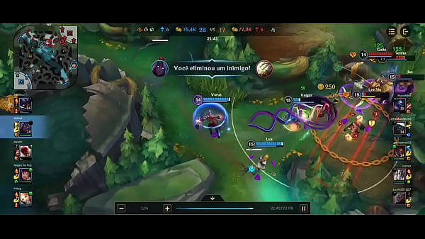 Veigar quase tendo seu cu comido com farinha 