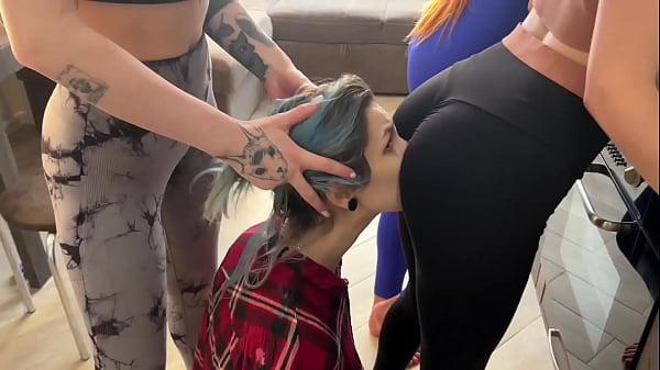 Play MP4 - Pussy And Butt Worship Group Lesbian Domination With Jucy&comma; Agata&comma; Agma