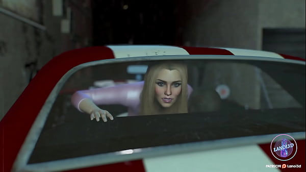 Back seat car ride with hot blonde 