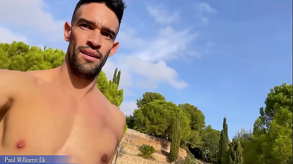 Play MP4 - Muscle man gets naked next to train rails&excl; Very hot body