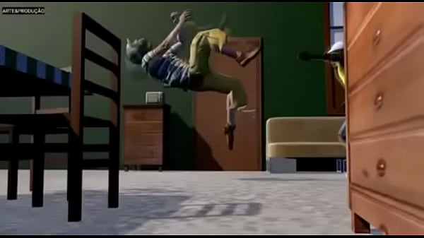 Chaves safado dan&ccedil;ando funk com v&eacute;io brocha enquanto eles escutam m&uacute;sica foda do player tauz 