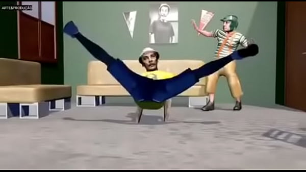 Chaves safado dan&ccedil;ando funk com v&eacute;io brocha enquanto eles escutam m&uacute;sica foda do player tauz