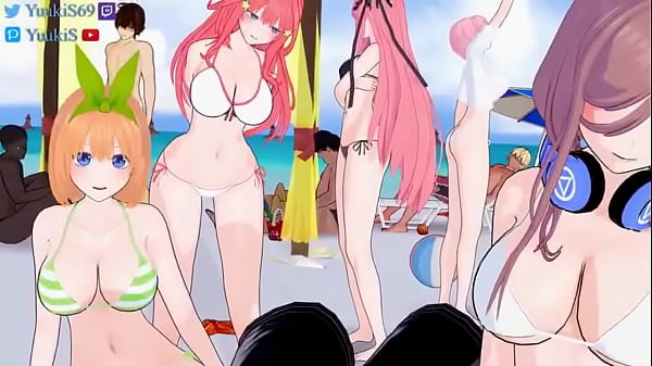 Gotoubun no hanayome Five_Nakano Sisters Have A Sex Party_On The Beach NTR