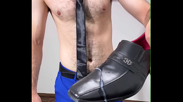 Cumming on_my DressShoes After Work