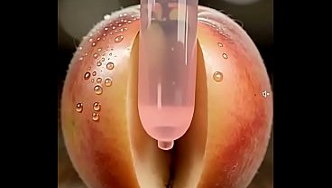 Naughty fantasy with a 3d apple & pink banana
