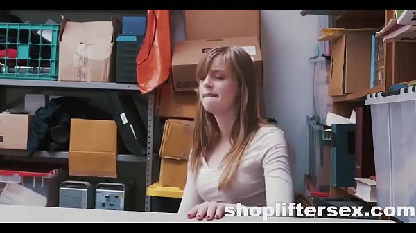 Sexy teen caught shoplifting and fucked by LP officer 