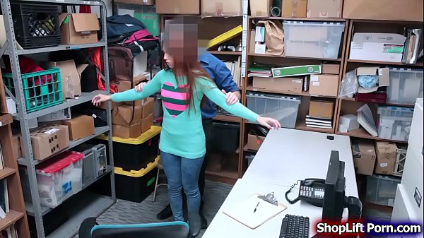 Busty teen is arrested by store officer for stealing bracelet in the jewelry officer conducts a strip search and he finds out the item in her officer made a deal with her if he can fuck her he will not call the cops