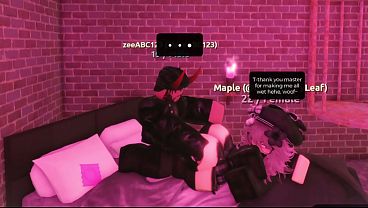 Fucking a horny puppy slut in roblox