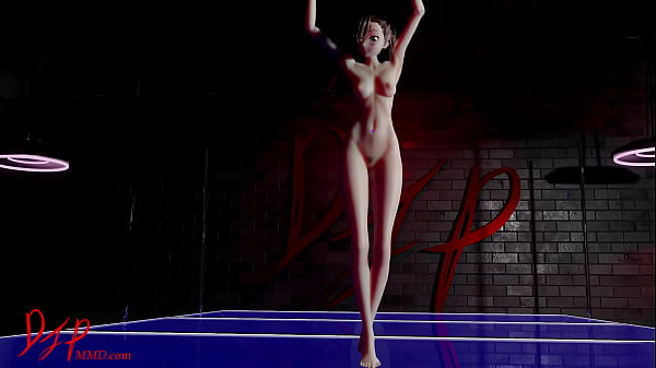 Mmd sexy misaka fully butt naked in alien blender eevee render 1388