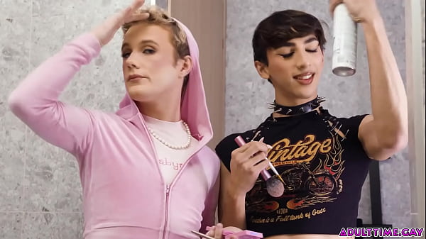 Two super slutty femboys dolled up for SEX! 