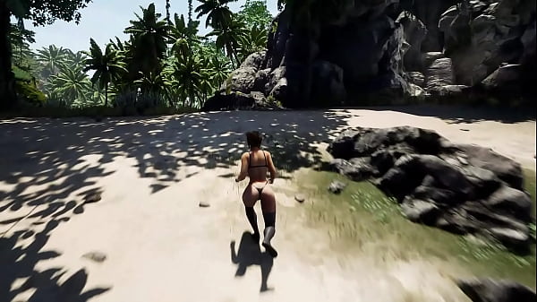 Play MP4 - A huge rock hard cock fills Lara's belly with sperm 3D Hentai Game