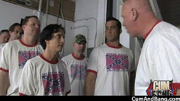 Ebony cumslut gets multi facial in gangbang 26