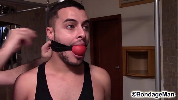 Matheus gag test several gags styles and bondage scenes compilation