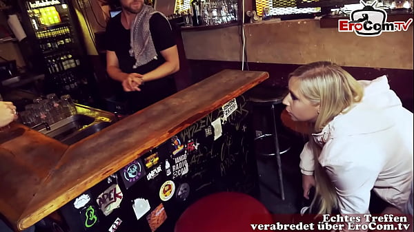 Public flashing sexdate with blonde street slut in berlin