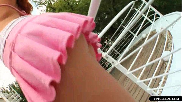 Slim teen in satin outfitt getspussy fingered