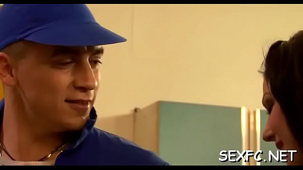 Stud gets lucky with two clothed females by fucking emhard