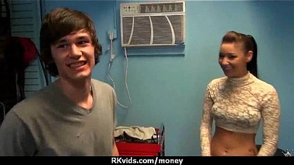 Sexy teen nails her butt on hard dick for cash 30 