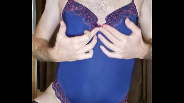 Man wearing lingerie bodies 