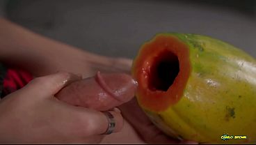 Asian Twink Breeds a Juicy Papaya &ndash_ Homemade Fleshlight Fuck
