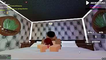 6 | Roblox SAME Ebony comes back for more creampies.