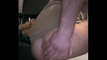 Huge dildo in ass