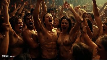 [ai-generated] Sweaty Topless Milf Rave Party &ndash; Bouncing Big Tits, Groping & Industrial Dance Heat &ndash; Rhythm & Skin thumbnail