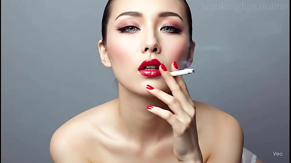 Smoke Fetish Smoking Girl Red Lipstick Ai Movie thumbnail