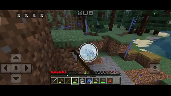 Jogando minicraft_com meu_mano